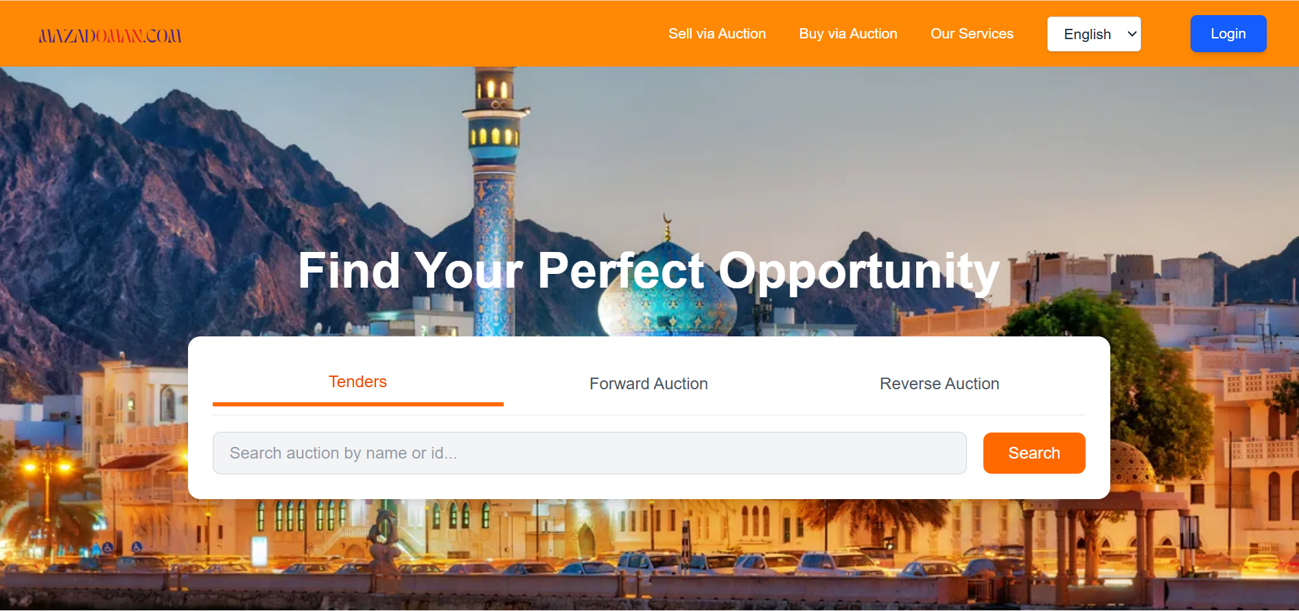 MazadOman homepage screenshot